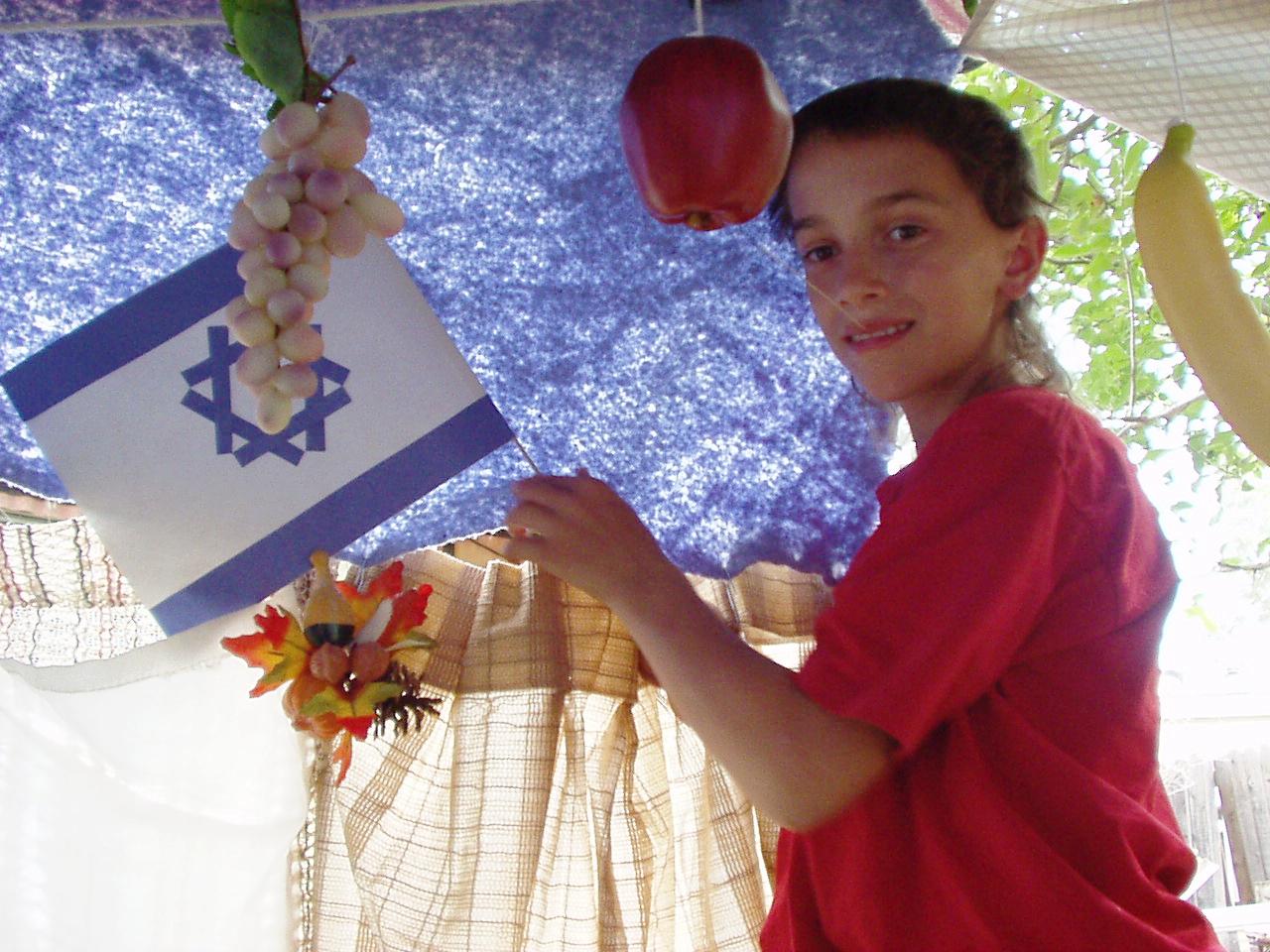 Decorating the Sukkah